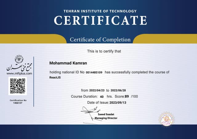 react js course
